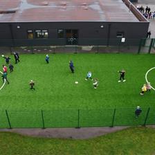 Football Pitch at Crookesbroom Primary Academy in Doncaster